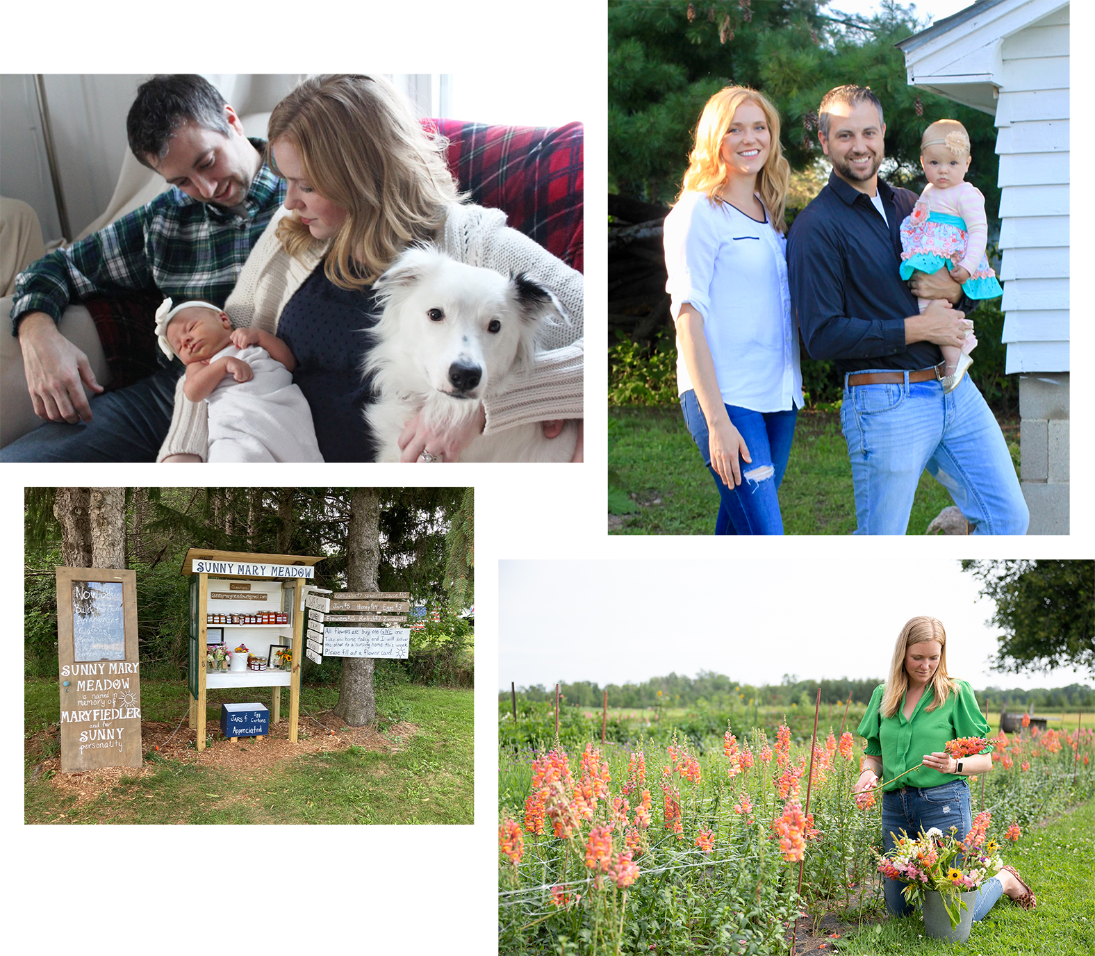 photo_RLS_Fiedler_collage_website_2024 Josh and Liz Fiedler with their daughter Vidalia